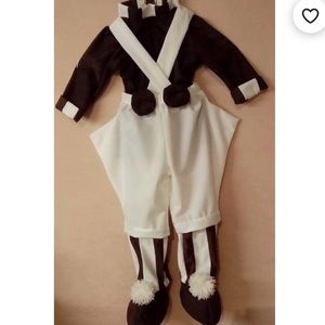 Oompa Loompa Costume Kids 6 years old Brand New